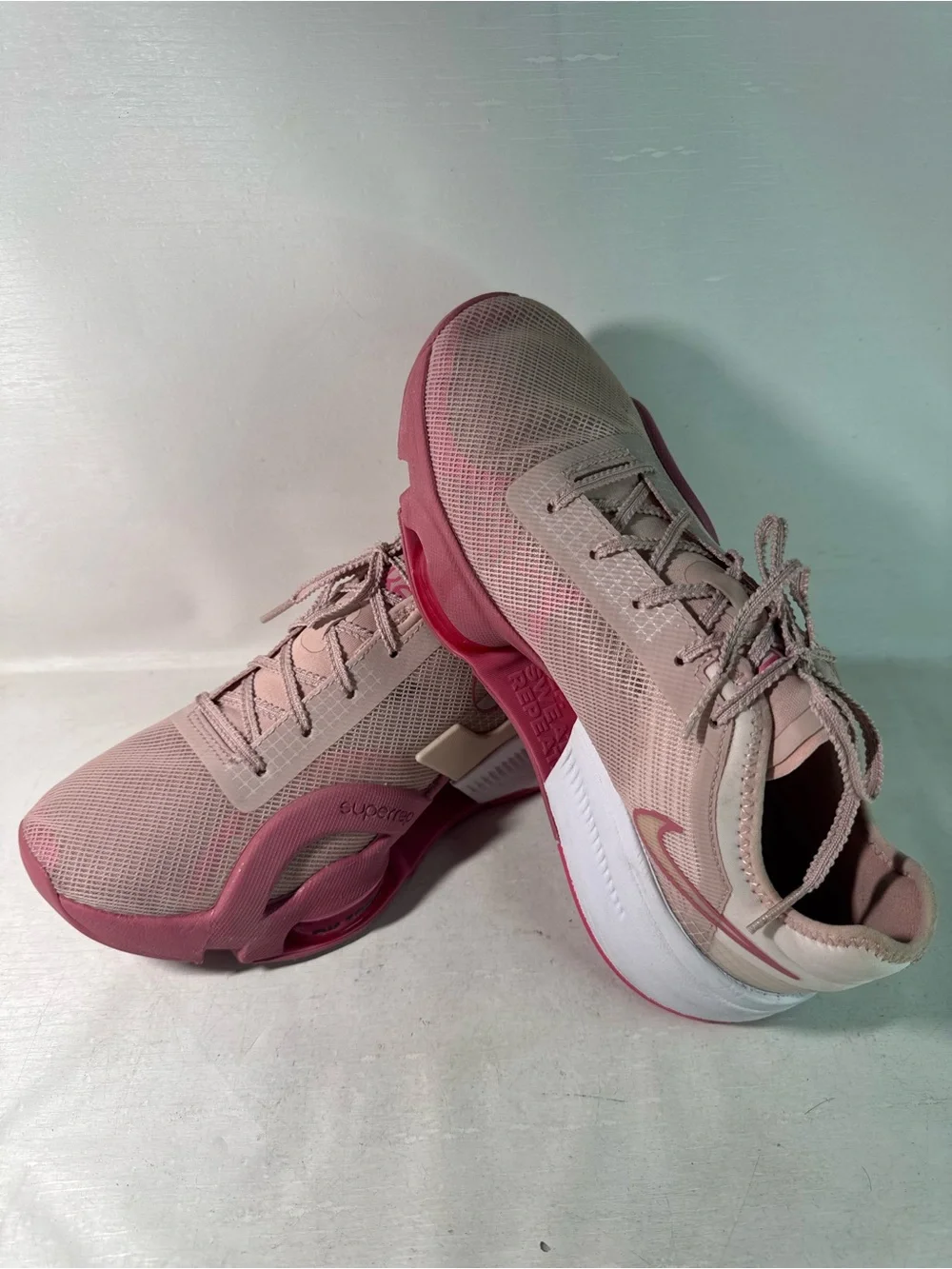 Nike Air Zoom SuperRep 3 Pink Oxford Women's  Size 8 EUC!